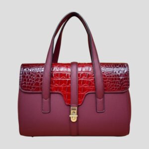 SIGNATURE QUALITY CROCO PATTERN HAND & SLING BAG